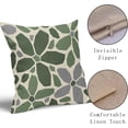thumbnail image 4 of Sage Green Grey Gray Pillow Covers 20x20 Set of 2 Geometric Art Flower Print Decorative Outdoor Pillowcases Modern Abstract Floral Farmhouse Throw Cushion Case Decor for Couch Sofa Bed, 4 of 6