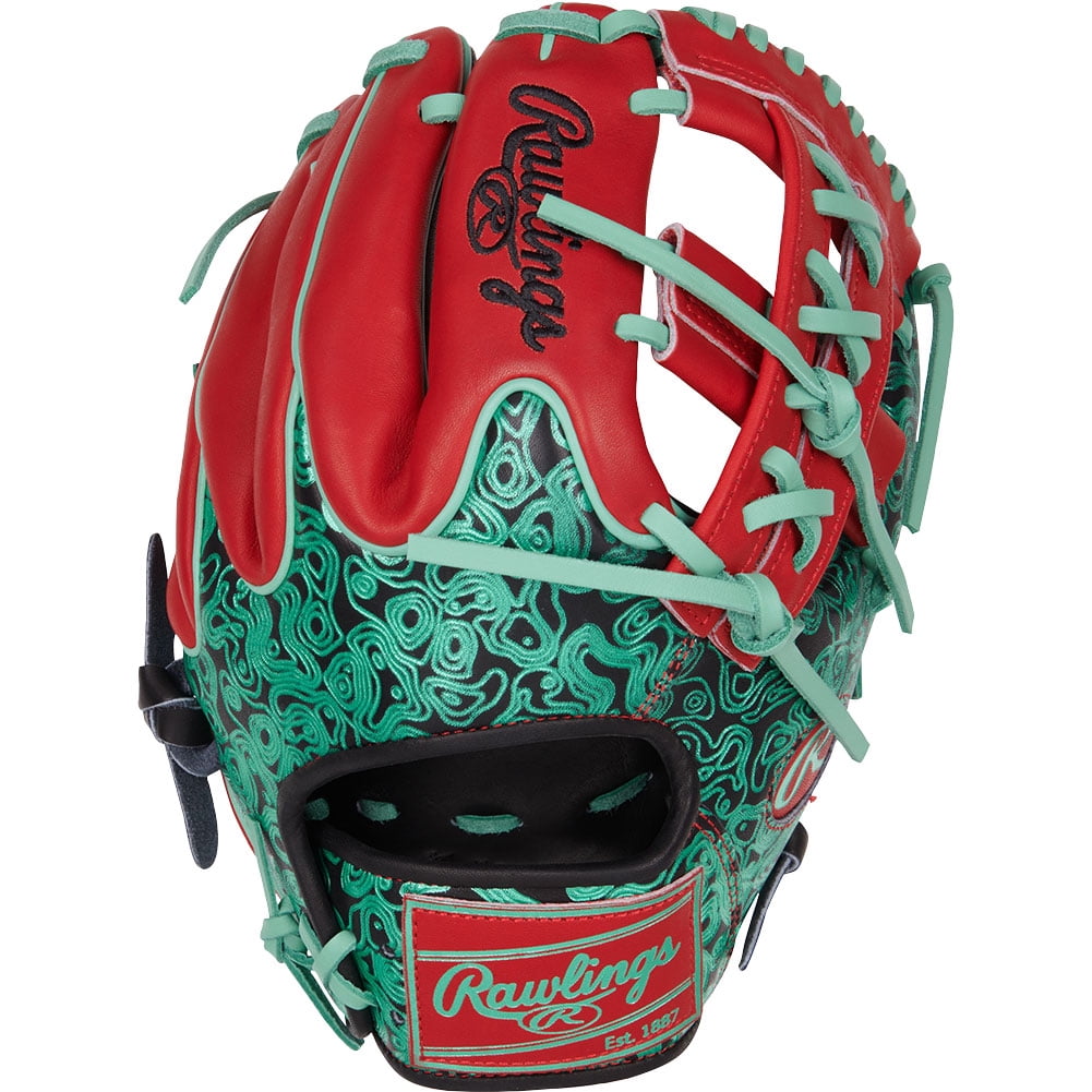 Rawlings HOH ColorSync 9.0 11.5" Baseball Glove (PROR204W-32BS) Black/Scarlet 11.5