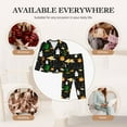 thumbnail image 4 of Uemuo Halloween Pattern Womens Pajama Sets,PJ Set for Women,Pajamas for Women Logo,Long Sleeve Pajama Set for Women,Soft Long Sleeve Top With Pants-Large, 4 of 9