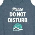 thumbnail image 3 of Instant Message - Please Do Not Disturb - Turtle Shell - Women's Racerback Tank Top, 3 of 6