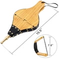 thumbnail image 3 of Fireplace Bellows, Wood Air Blower Cast Nozzle for Outdoor Camping BBQ Grill Chimney ,Hand Bellow Pump Pit Barbeque Fire Tools Accessories with Hanging Strap ( 15.5"x7"), 3 of 7