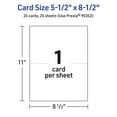 thumbnail image 6 of Avery Printable Greeting Cards, 5.5" x 8.5", Glossy White, 25ct, 6 of 11