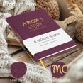 thumbnail image 2 of Journal Artmag Mom's Life Story, de lino, tapa dura, color morado, 2 of 6