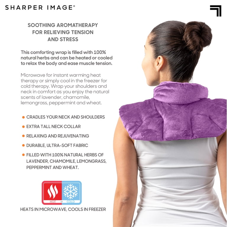 Sharper Image Herbal Aromatherapy Neck & Shoulder Wrap, Lavender photo 7