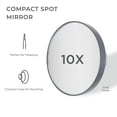 thumbnail image 2 of Zadro FC10 Miroir à Grossissement 10X - Gris, 2 of 8