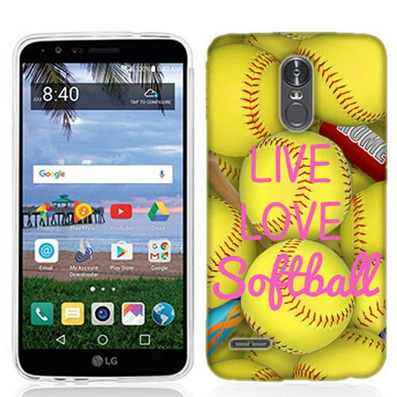 MUNDAZE LG Stylo 4 Skin Case Cover Live Love Softball