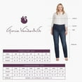 thumbnail image 3 of Gloria Vanderbilt Womens Avery Pull On Slim Skinny Fit Jeans, Blue, 4, 3 of 3