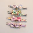 thumbnail image 7 of 4PCS Cat Collar with Bell, Plaid Cat Collar with Bow Tie, Adjustable Buckle for Extra Small Medium Tiny Female Male Boys Girls Pets Puppy Kitten, 7 of 7