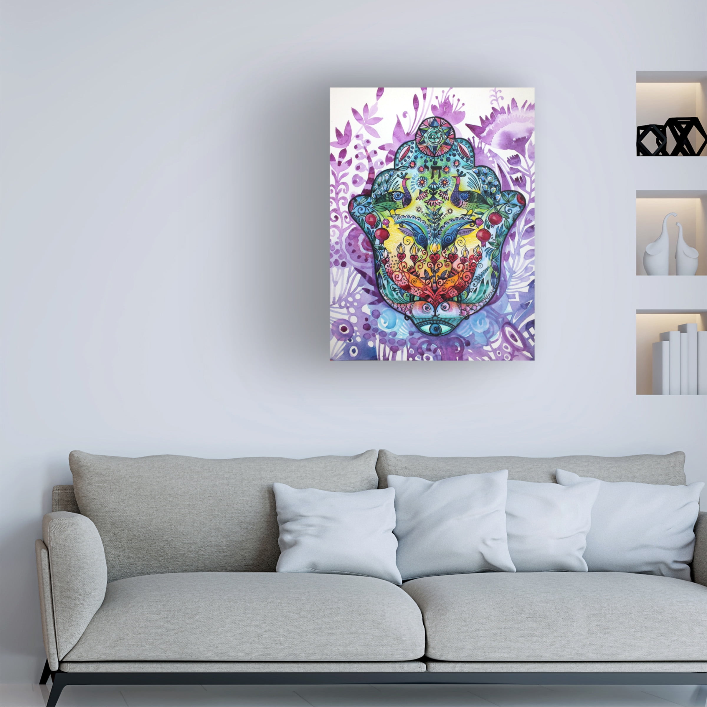Trademark Fine Art 'Hamsa' Canvas Art by Oxana Ziaka