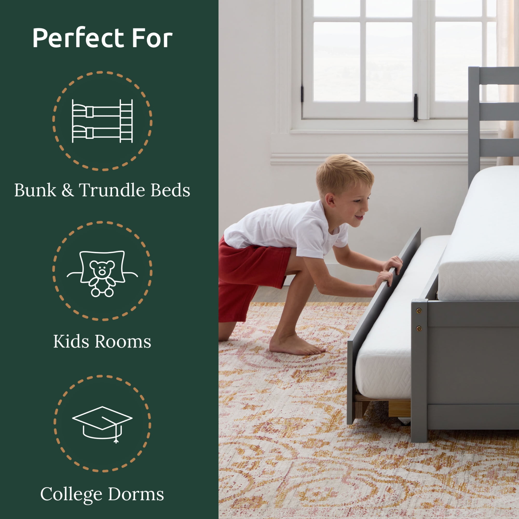 Rest Haven 5" Gel Memory Foam Mattress, Queen