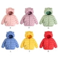 thumbnail image 5 of URMAGIC Baby Girls Cute Puffer Jacket Toddler Kids Boys Down Coat With Ear Hoodies Lightweight Fall Winter Warm Clothes, 5 of 6