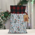 thumbnail image 5 of Disketp Winter Gnome And Snowman Drawstring Christmas Bags, Xmas Gift Bags, Christmas Wrapping Bags, Xmas Goodie Bags, Party Favor Bags-Black, 5 of 8