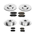 thumbnail image 3 of PowerStop Front and Rear Z23 Evolution Sport Carbon-Fiber Ceramic Brake Pad and Drilled & Slotted Rotor Kit Fits: HONDA Select Models K2303, 3 of 10