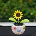 thumbnail image 4 of 2xShaking Head Dancing Car Bobblehead Doll Blanco Sunnimix muñeca figura bailando, 4 of 7