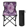 thumbnail image 2 of Outdoor Folding Chair 14.46x14.46x22.83 Inches, Camping Folding Chair Easy to Carry Ideal for Outdoor Picnics Camping Park Fishing Lavender Roses Seamless, 2 of 8