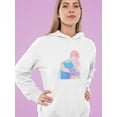 thumbnail image 2 of Manga Couple Soft Embrace Hoodie Women -Image by Shutterstock, Female XX-Large, 2 of 4