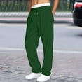thumbnail image 4 of Sweatpants Men Joggers for Men Men's Casual Pants With Double Layer Waistband Straight Leg Solid Joggers Comfortable Sweatpants for Everyday Wear, 4 of 7