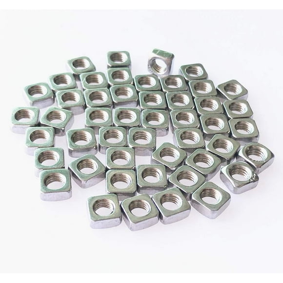 100pcs M3 Metric Square Nuts 18-8 (304) Stainless Steel Fastener