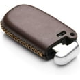 thumbnail image 4 of Vitodeco Genuine Leather Smart Key Fob Case Cover Protector for 2014-2018 Jeep Cherokee, 2013-2017 Ram 1500, 2500, 3500 (5 Buttons, Brown), 4 of 6