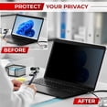 thumbnail image 3 of SightPro 14 Inch 16:9 Laptop Privacy Screen Filter - Privacy Shield and Anti-Glare Protector, 3 of 9