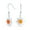 Orange, variant on Bling Jewelry Womens Irradiance GreenOrange Opal Sunburst Dangle Gemstone Earrings Sterling Silver