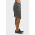 thumbnail image 4 of DailyWear Mens Athletic Shorts with Pockets, Elastic Waist, Dark Grey, Small Active Wear, 4 of 5