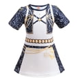 thumbnail image 4 of Pop Idol Halloween Costume, Suit with Navy Blue White Gold Dress, Cosplay Outfit for Anime Singer Birthday Party, 4 of 6
