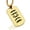 Gold, variant on Stainless Steel Mustache Dad Dog Tag Pendant Necklace