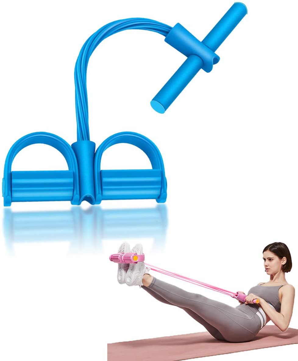Latex Elastic Resistance Band Pilates Tube Pull Rope Yoga Fitness Equipment L/P