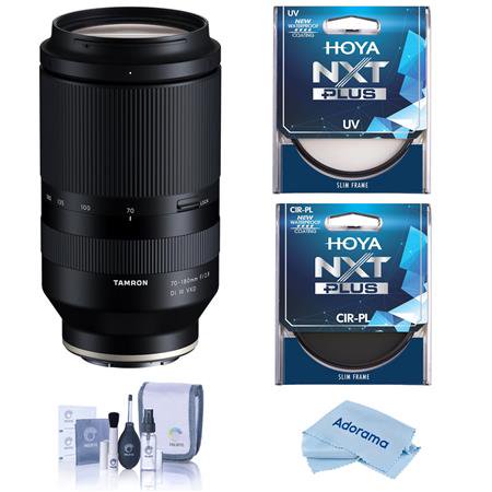 70-180mm f/2.8 Di III VXD Lens for Sony E Bundle with Hoya NXT Plus 67mm UV+CPL Filter Kit  Cleaning Kit  Cloth