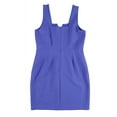 thumbnail image 2 of bar III Womens Solid Sheath Bodycon Dress, Blue, Large, 2 of 2