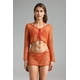 thumbnail image 2 of Set de bikini Rocelle Knit de 4 piezas - Naranja, 2 of 3