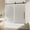 56"-60" W x 60" H-Black, variant on 56"-60" W x 75" H Frameless Sliding Shower Door, Brushed Nickel Shower Screen, 5/16" (8mm) Clear Tempered Glass with Explosion-proof Film