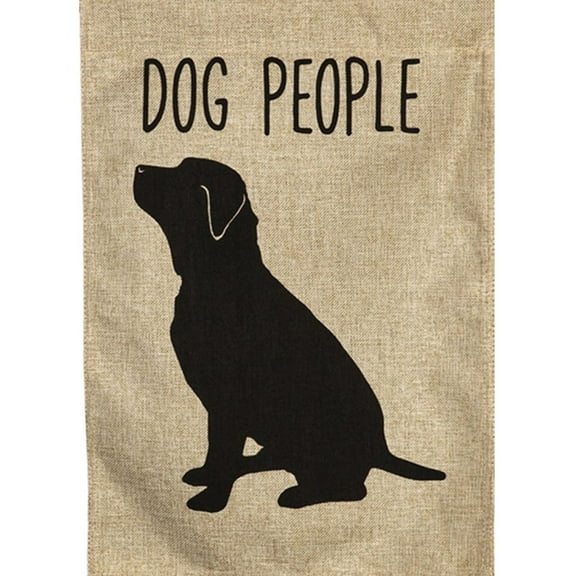 Evergreen Burlap Garden Flag - Dog People, High Quality, Durable Burlap, Decorative Seasonal Flag, Size - 12.5" x 18"