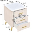 thumbnail image 4 of 3 - Drawer Beige Nightstand / Versatile Home Use / Arranges Your Stuff, 4 of 6