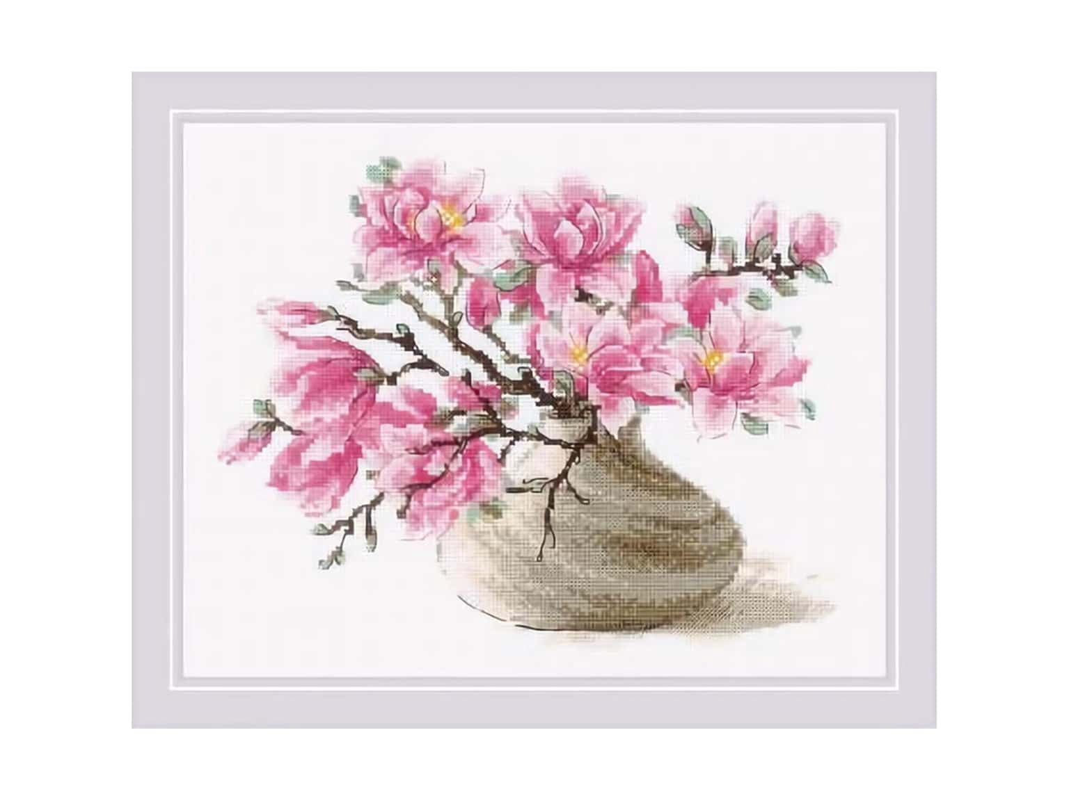 Riolis Cross Stitch Kit Southern Magnolia