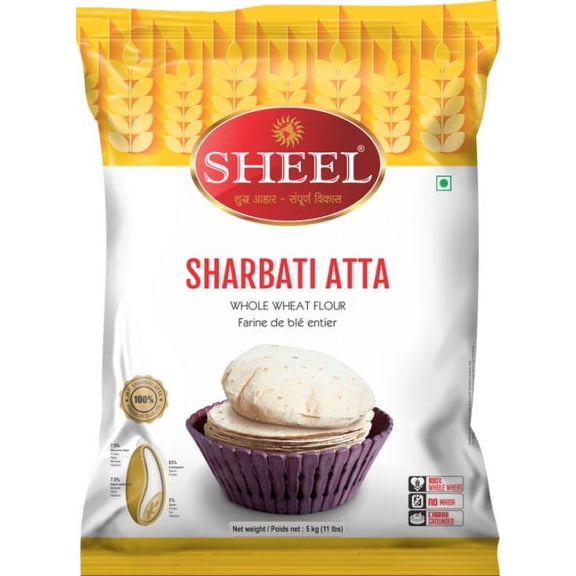Sheel Sharbati Atta / Whole Wheat Flour - 11 Lbs