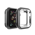 thumbnail image 3 of Sleektime Case for Apple Watch Series 6/5/4/SE 40mm, with Screen Protector, Soft Flexible Transparent TPU All-Around Anti-Scratch Lightweight Protective Cover, Black, 3 of 7