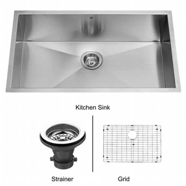 Vigo Vg3219ck1 32 Inch Undermount Stainless Steel Kitchen Sink Grid Vigo Vg3219ck1 32 Inch Undermount Stainless Steel Kitchen Sink Grid And Strainer