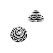 Bead Cap, Celtic 8mm, 2 Pieces, Antiqued Silver Plated, By TierraCast