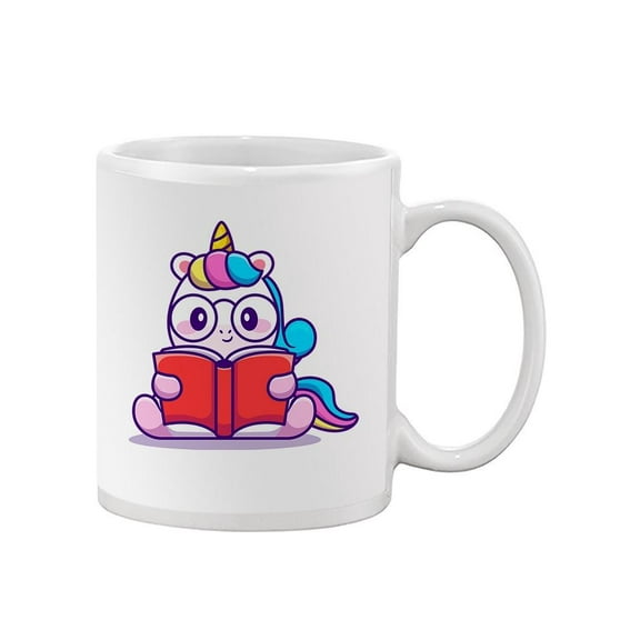 Unicorn Reading Mug Unisex's -Image by Shutterstock