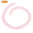 thumbnail image 3 of Unique Bargains 50Pack Acrylic Linking Chain Rings, 23mm Plastic C-Clips for DIY, Pink Red, 3 of 7