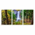 thumbnail image 2 of IDEA4WALL 3 Piece Nature Canvas Wall Art Waterfall in Forest Canvas Prints Modern Home Wall Decor, 24"x36", 2 of 5