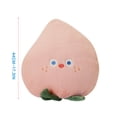 thumbnail image 3 of KOYPTL Cute Peach Stuffed Toy for 3 4 5 6 7 8 Year Old Girls Boys,Peach Throw Pillow Soft Doll Stuffed Peach Plush Toys for Kids,Christmas Gifts for Kids,Home Decor, 3 of 5