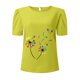 thumbnail image 3 of Gibobby Camisetas de verano para mujer Camiseta manga corta con cuello redondo y estampado flores para mujer(Amarillo,CH), 3 of 5