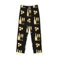 thumbnail image 6 of Uemuo Gold Bottles Pattern Men's Wide Leg Palazzo Lounge Pants with Pockets Light Weight Loose Comfy Casual Pajama Pants-X-Large, 6 of 9