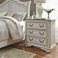 thumbnail image 7 of Bowery Hill Traditional White 3 Drawer Bedside Chest w/ Charging Station, 7 of 7