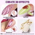 thumbnail image 2 of Makartt 3D Nail Gel: 8 ml Nail Foil Glue UV Nail Glue, Nail Charm Glue Transfer Gel for Nail Foil Sheets 3D Gel Nail Art with Chrome Nail Powder Salon DIY Use, UV LED Lamp Required C40, 2 of 3