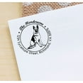 thumbnail image 3 of Printtoo Custom Round German Shepherd Dog Address Rubber Stamp Personalized Self Inking Gift Idea-Red, 3 of 4