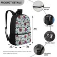 thumbnail image 5 of Uourmeti Ice Hockey Player Pattern Backpack, Large Storage School Backpack 17 Inch Personalized Student Bookbag for Outdoor Travel, 5 of 6
